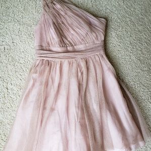 JILL STUART Short Baby Pink Dress One Shoulder